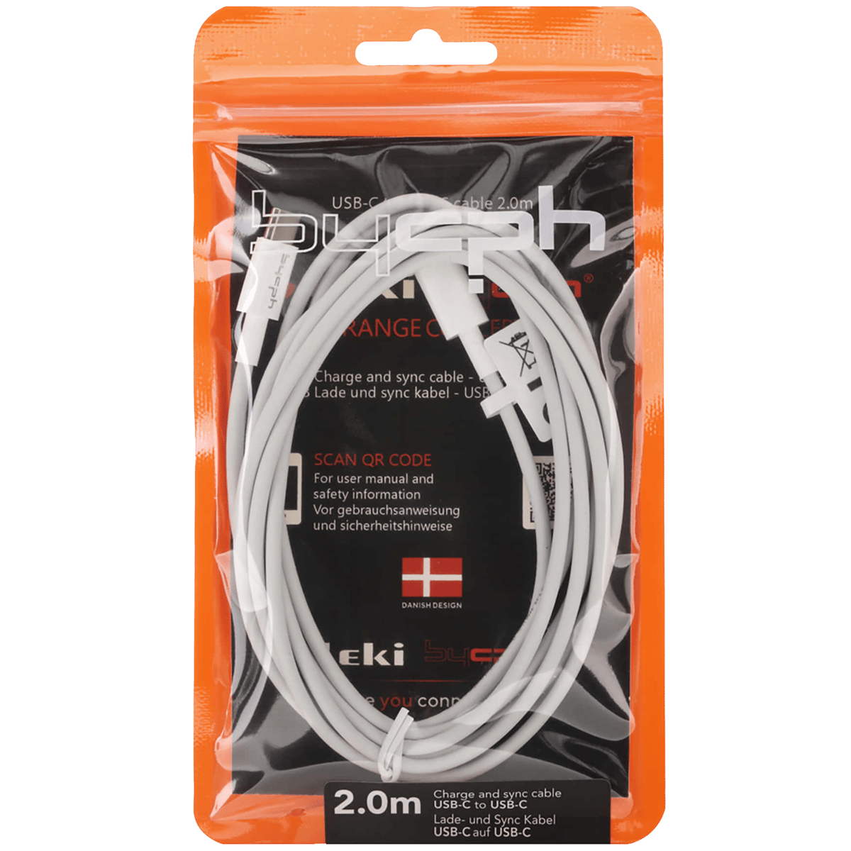 Leki bycph Cable - USB-C to USB-C 2.0 m