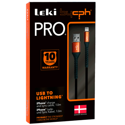Modelbillede af Leki bycph Pro Cable - USB to Lightning 1.0 m