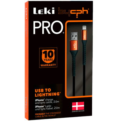 Modelbillede af Leki bycph Pro Cable - USB to Lightning 2.0 m