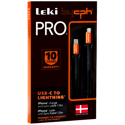 Modelbillede af Leki bycph Pro Cable - USB-C to Lightning 1.0 m