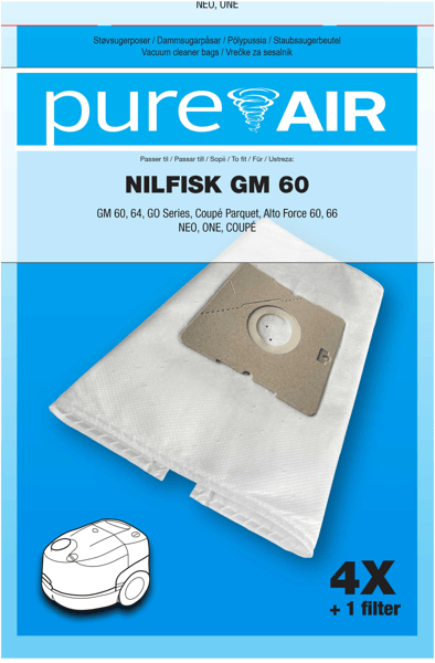 Modelbillede af Støvsugerposer Nilfisk GO (147705) NI5