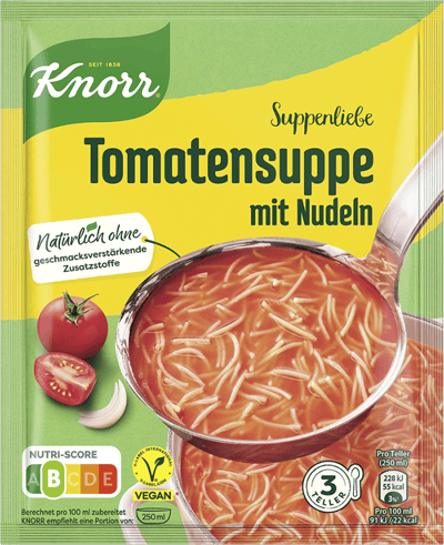 Modelbillede af Tomatsuppe m. Nudler Knorr 55 g