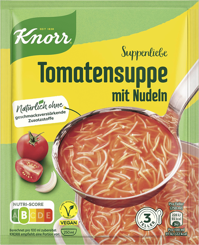 Tomatsuppe m. Nudler Knorr