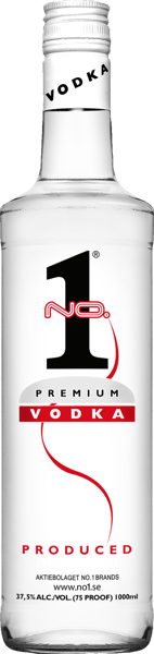 Modelbillede af No.1 Premium Vodka 37,5% 1 l.