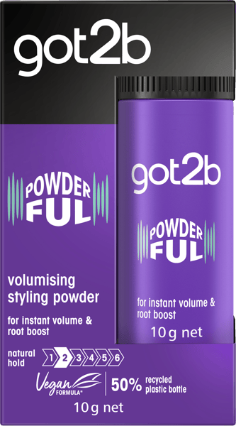 Modellbild av got2b Powder'ful Volumizing Styling Powder 10 g