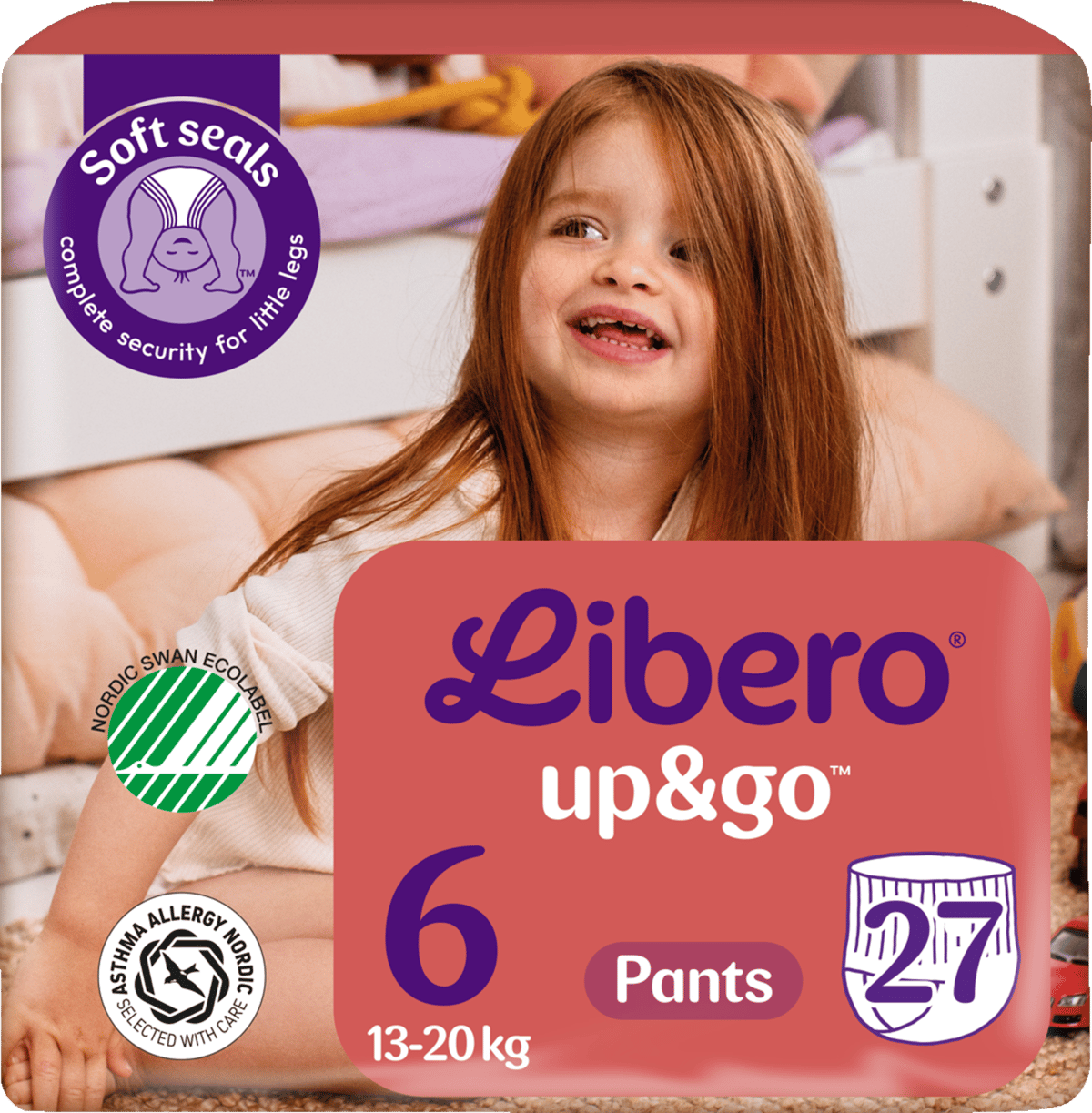 Libero Up&Go 6 13-20kg, 27 stk.