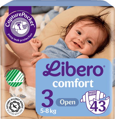 Modelbillede af Libero Comfort 3 5-8kg, 43 stk.