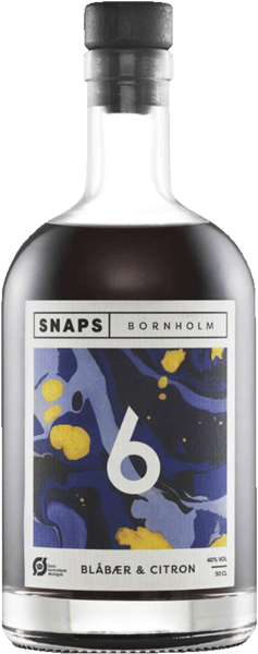 Modelbillede af Bornholm 6 Blåbær og Citron ØKO 40% 0,5l