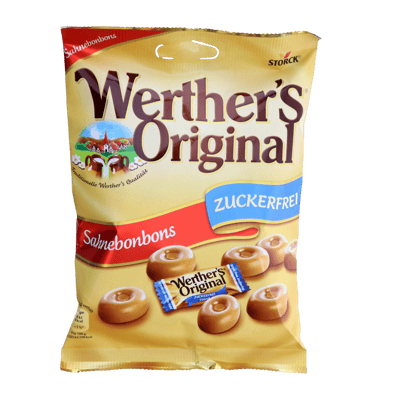 Modelbillede af Werther's Original sukkerfri 70g