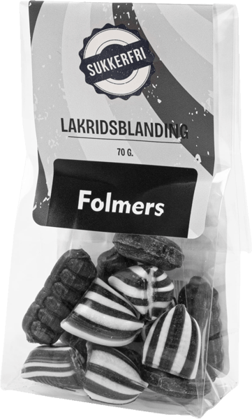 Modelbillede af Lakridsblanding Folmers Sukkerfri 70g