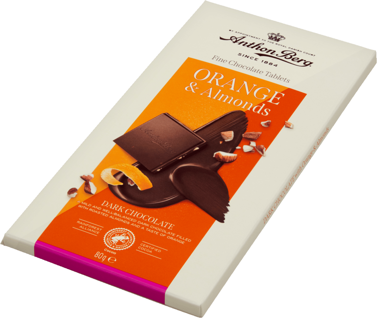 Dark Orange/Almonds Anthon Berg 80g