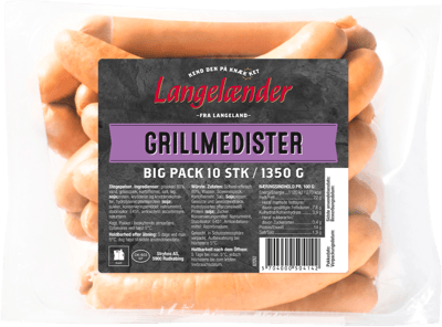 Modelbillede af Grillmedister Langelænder 1340 g