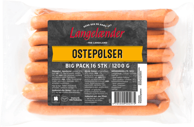 Modelbillede af Ostepølser Langelænder 1200 g