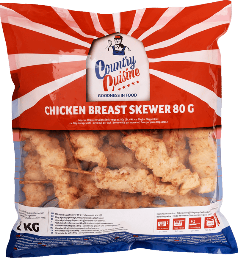 Kyllingegrillspyd Stegt