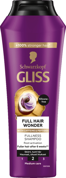 Modelbillede af Gliss Full Hair Wonder Shampoo 250 ml