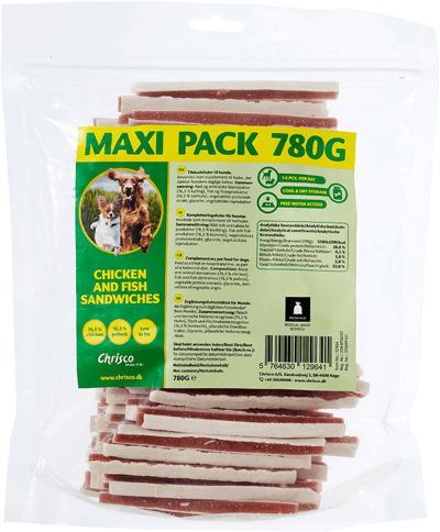 Modelbillede af Kylling & Fiske Chrisco Sandwich 780 g