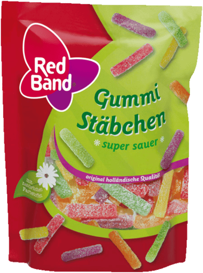 Modelbillede af Red Band Gummi Stäbchen Super Sauer 200g