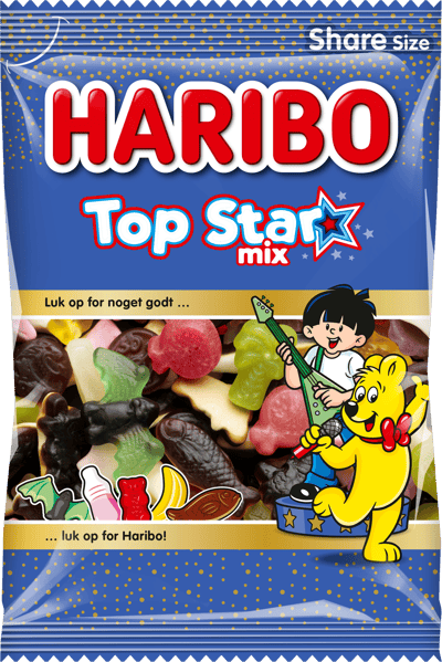 Modelbillede af Haribo Top Star Mix 375 g