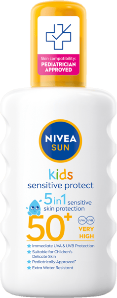 Modellbild av Nivea Sol Kids Spray SPF 50+ 200 ml