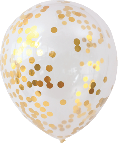 Modelbillede af Ballon 5stk. Konfetti champagne