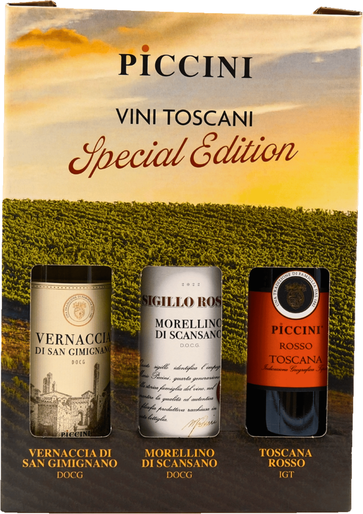 Piccini Giftbox Toscani Sp.Ed. 3x0,75l