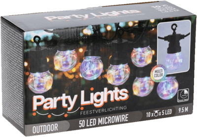 Modelbillede af Lyskæde 10 LED Multifarvet