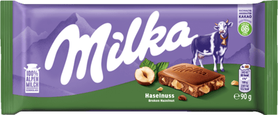 Modelbillede af Hasselnød Milka 90g