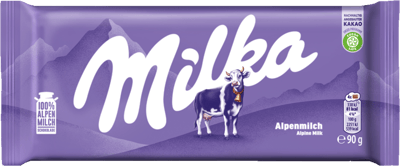 Modelbillede af Alpine Mælk Milka 90g
