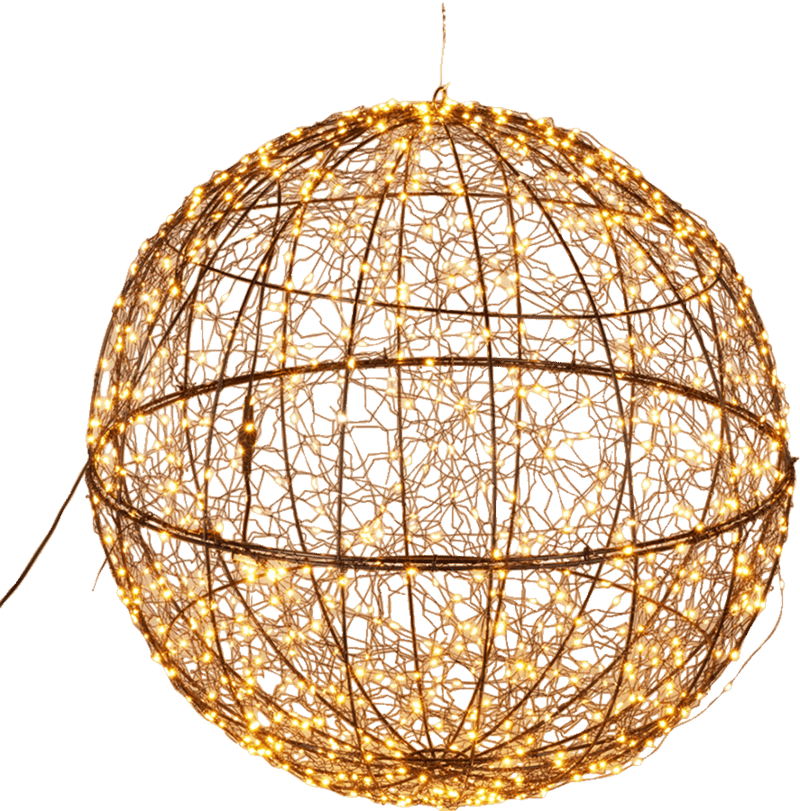 LED Lyskugle m. Ophæng 58 cm
