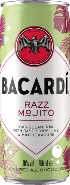 Modelbillede af BACARDÍ Razz Mojito 10% 0,25 + pant