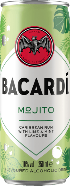 1 ds. BACARDI Mojito 10 % 0,25l + pant