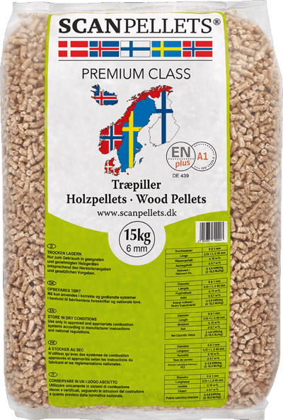 Modelbillede af ScanPellets 6mm træpiller 15 kg