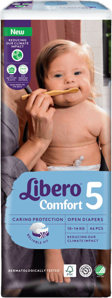Modelbillede af Libero 5 Comfort Fit 10-14 kg 46 stk.