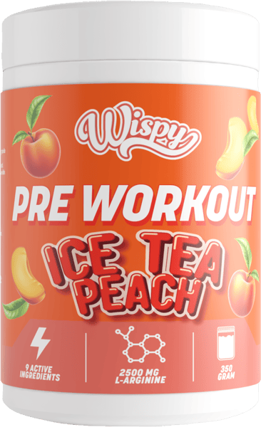 Modelbillede af Wispy Pre Workout Ice Tea Peach 350 g