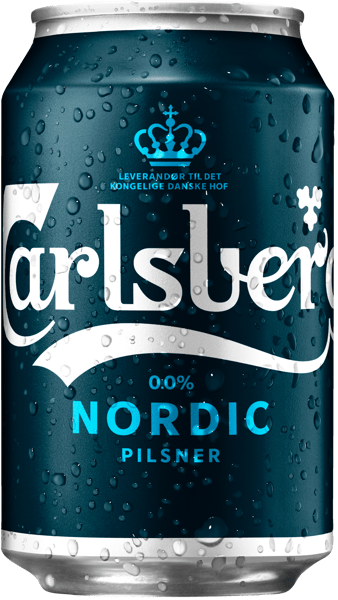Modelbillede af Carlsberg Nordic Pilsner - 0,0% Alkoholfri øl, 24x33cl dåse