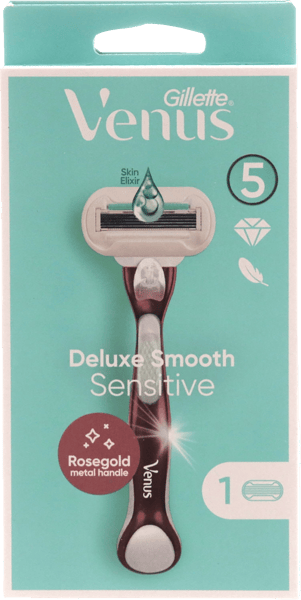 1 stk. Gillette Venus Deluxe Smooth Sensitive Razor 1UP