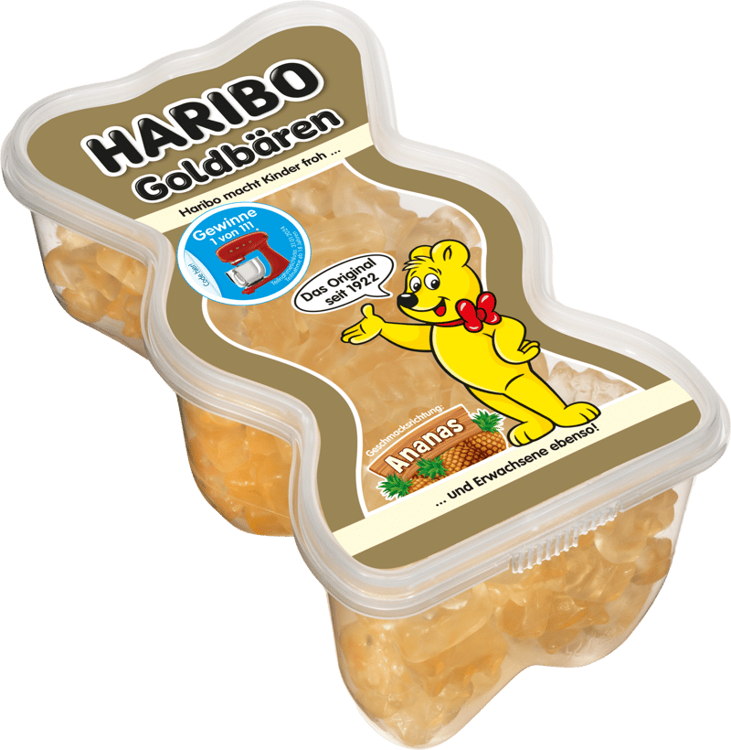 Haribo Guldbamser ananas 450g