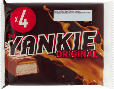 Modellbild av Yankie Bar 4-Pak Toms 4x40g