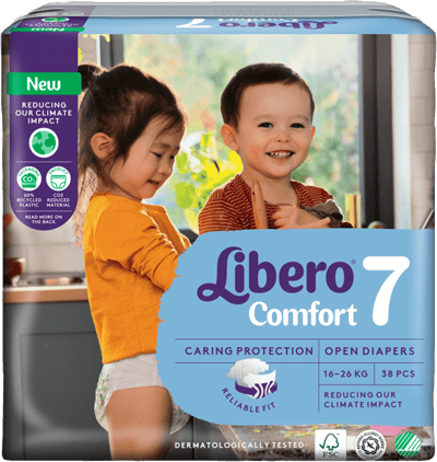 Modelbillede af Libero 7 Comfort Fit 16-26 kg 38 stk.