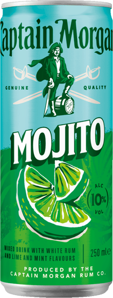 Modelbillede af Captain Morgan White Mojito 10% 0,25l + pant