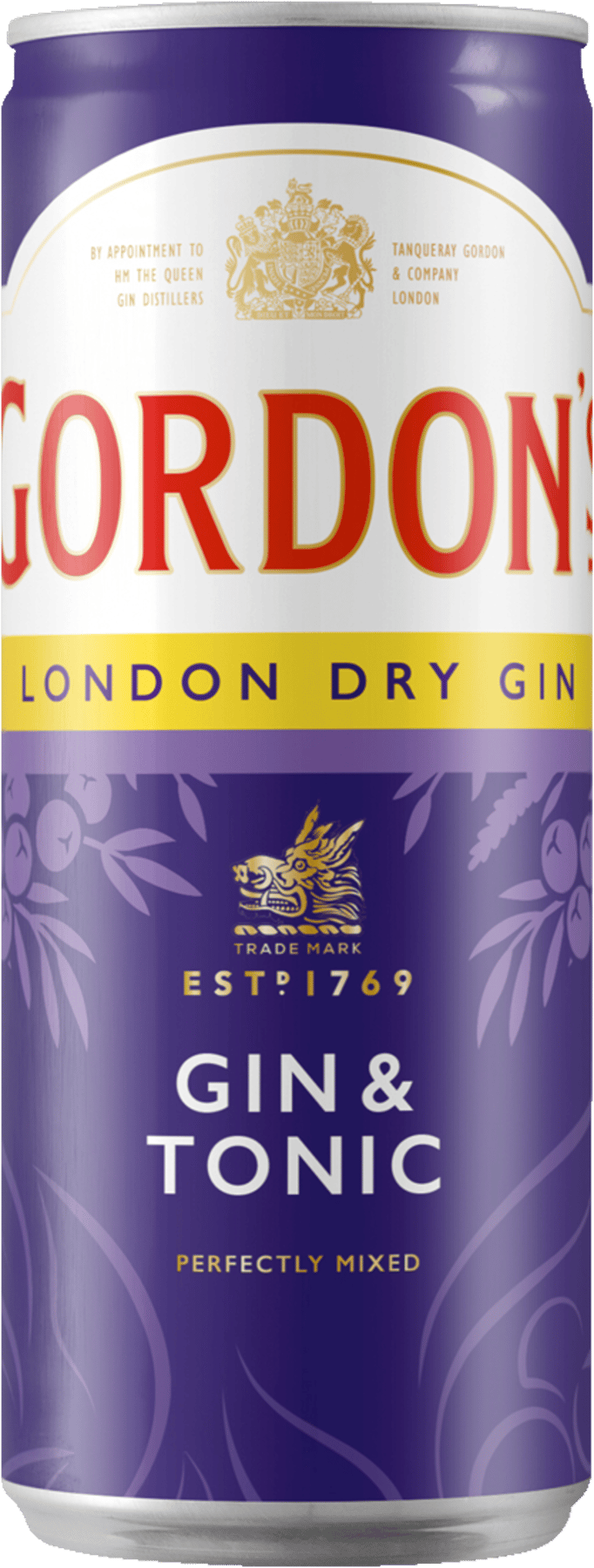 Gordon's Gin & Tonic 10% 25 cl. + pant