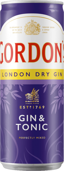 1 ds. Gordon's Gin & Tonic 10% 0,25 l. + pant