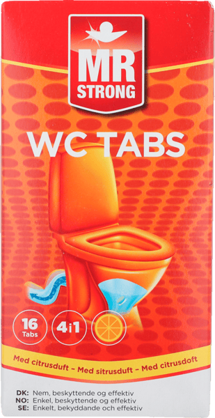 Modelbillede af MR Strong WC Tabs Citrus 16 x 25g