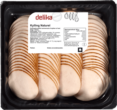 Modelbillede af Delika Kylling Naturel, Slice 500 g