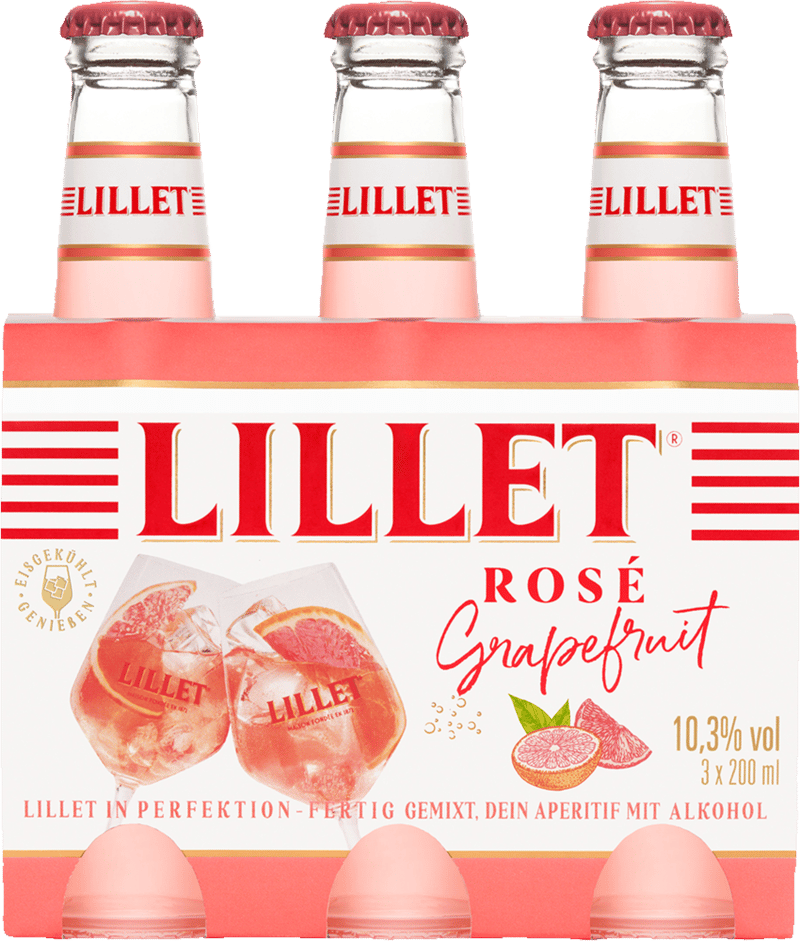 Lillet Rosé Grapefruit 3er-Pack
