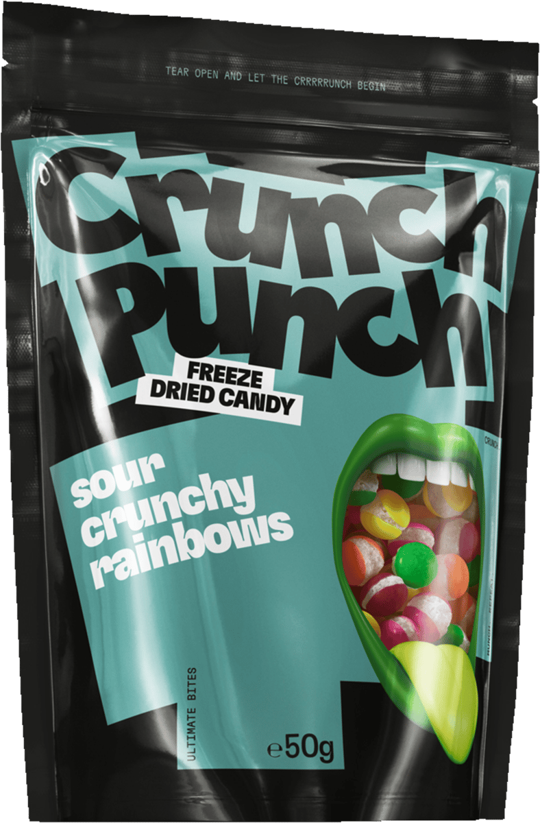 Frysetrret Slik Crunch-Punch Sour Crunch Rainbows