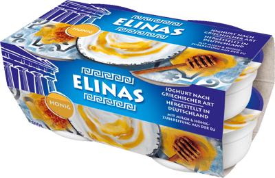 Modelbillede af Elinas Yoghurt m. Honning 4x150 g