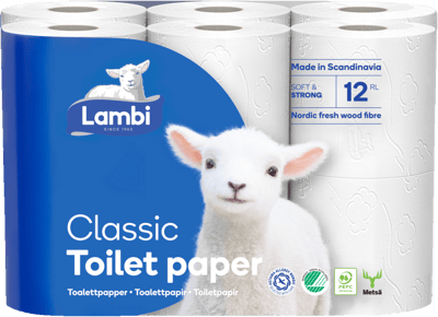 Modelbillede af Lambi Classic Toiletpapir 12 rl.