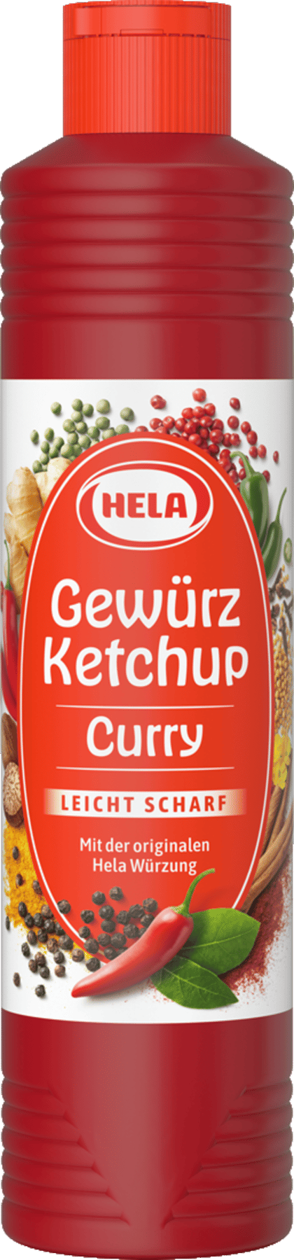 Hela Karry Ketchup Leicht Scharf 800 ml