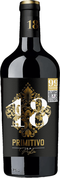Modelbillede af 18 Gradi Primitivo Puglia  IGT 0,75l